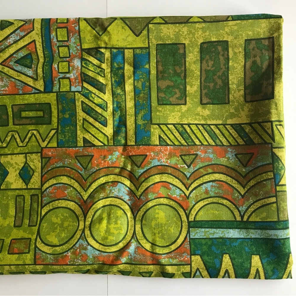 Vintage Filkauf Screen Printed Linen Fabric